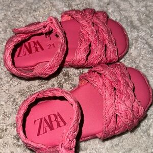 Pink Zara sandals